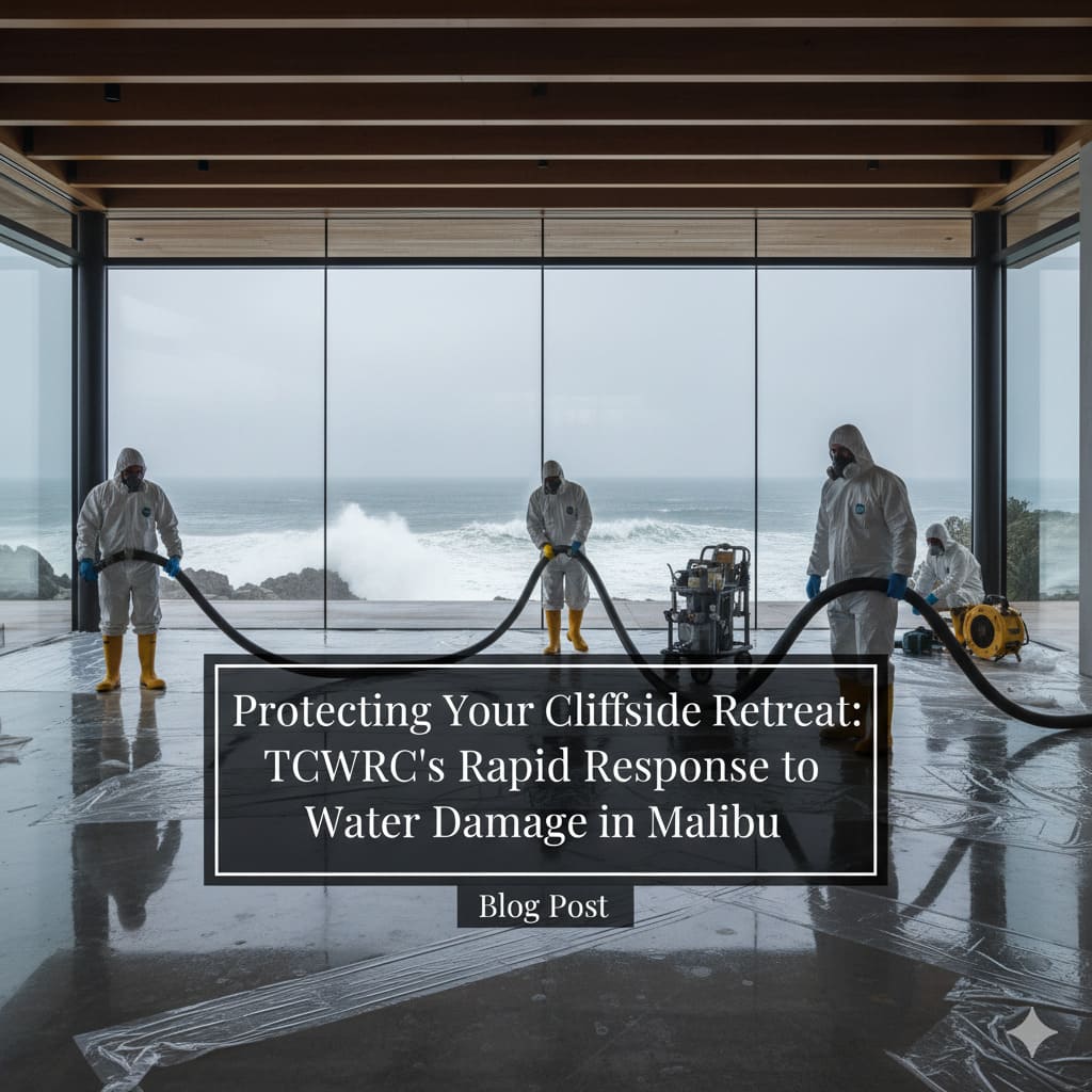 Protecting Your Cliffside Retreat: TCWRC's Rapid Response to Water Damage in Malibu